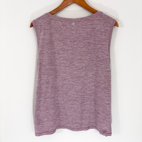 Yogalicious sleeveless heathered purple yoga top - Picture 2 of 2